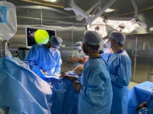 Doctors Performing Surgery in Operating Room